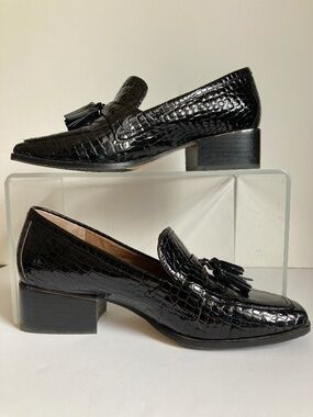 Donald Pliner Women’s AVI Black Loafers